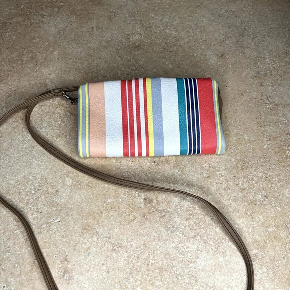Crossbody Striped‎ Multicolor Wallet - Picture 2 of 14